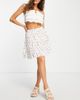 YAS Y.A.S tiered mini skirt in white print - part of a set-Multi - 4