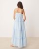 YAS YAS tiered ruffle detail cami maxi dress in soft blue - 4