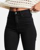 YAS Y.A.S Vinnie high waisted flares jeans in black - 3