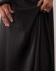 YAS YAS volume satin circle midi skirt in black - 4