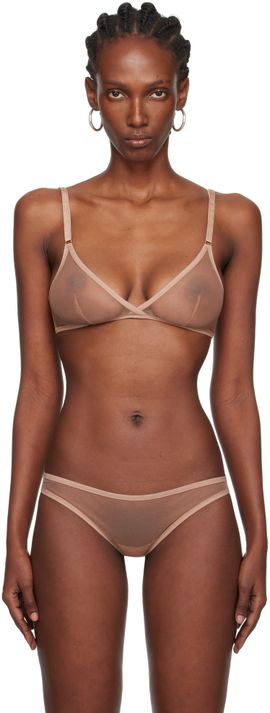 Yasmine Eslami Yasmine Eslami Beige Jeanne Soft Bra