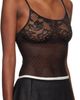 Yasmine Eslami Yasmine Eslami Black Tina Bodysuit - 2