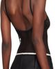 Yasmine Eslami Yasmine Eslami Black Tina Bodysuit - 3