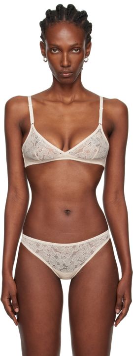 Yasmine Eslami Yasmine Eslami Off-White Louise Soft Bra
