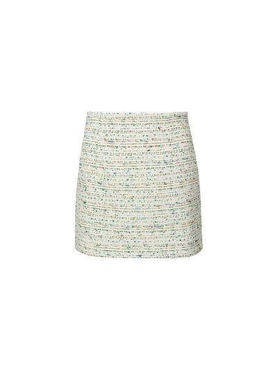 YCH COTTON BLEND MINI SKIRT (GREEN)