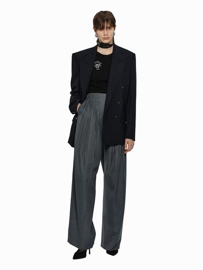 YCH DOUBLE BREASTED JACKET NAVY (W24JK2041NV)