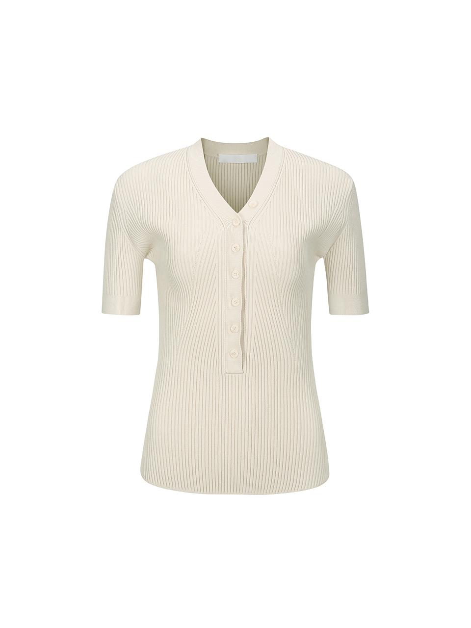 YCH FRONT BUTTON KNIT