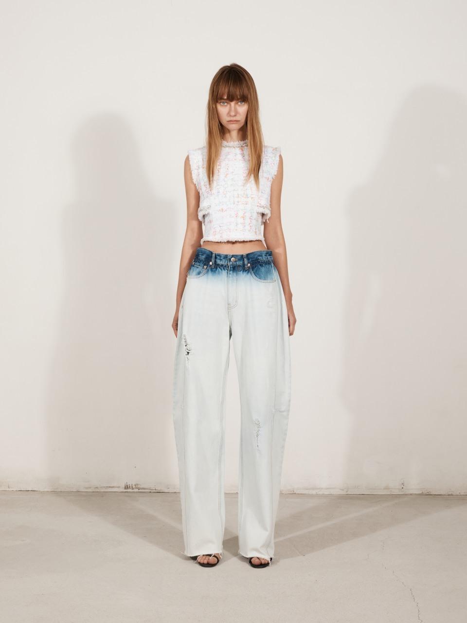 YCH GRADATION DENIM PANTS_BLUE
