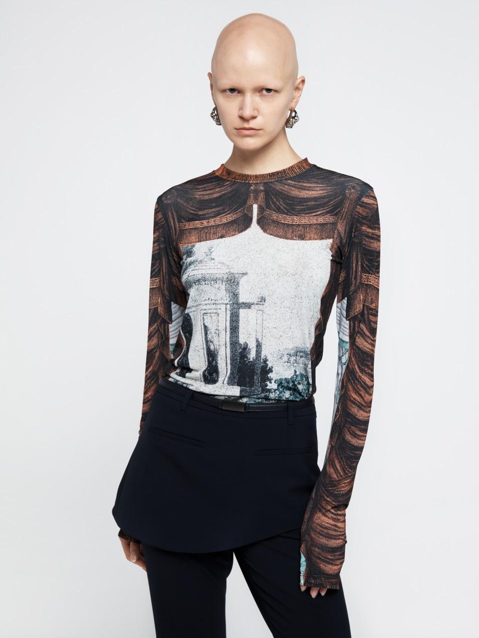 YCH Graphic Printed Modern Fit T-shirt [Orange] (R25TS11161OR)