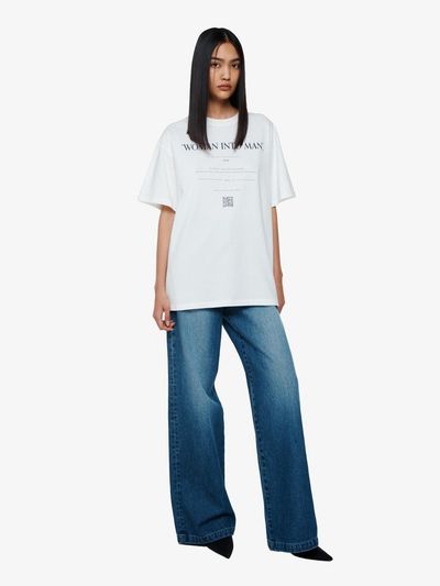 YCH HIGH WAIST LAYERED JEANS BLUE (F24DB7081BL)