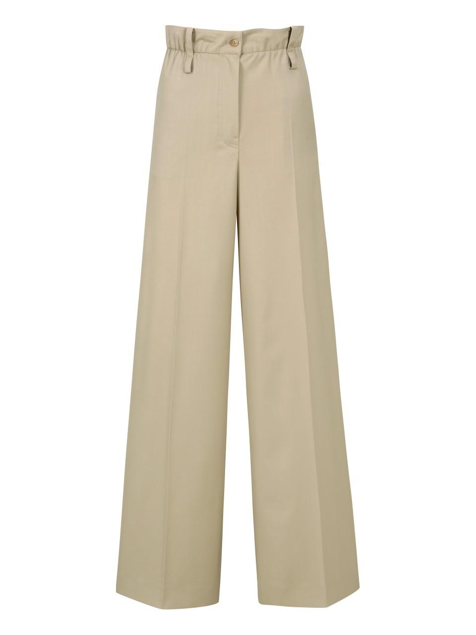 YCH HIGH WAISTED TROUSERS BEIGE (F24PT4021BE)