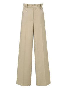 YCH HIGH WAISTED TROUSERS BEIGE (F24PT4021BE)