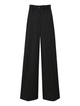 YCH HIGH WAISTED TROUSERS BLACK (F24PT4021BK)