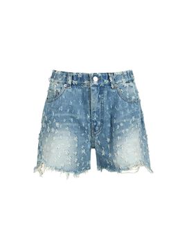 YCH HOLE PUNCHED SHORTS_BLUE