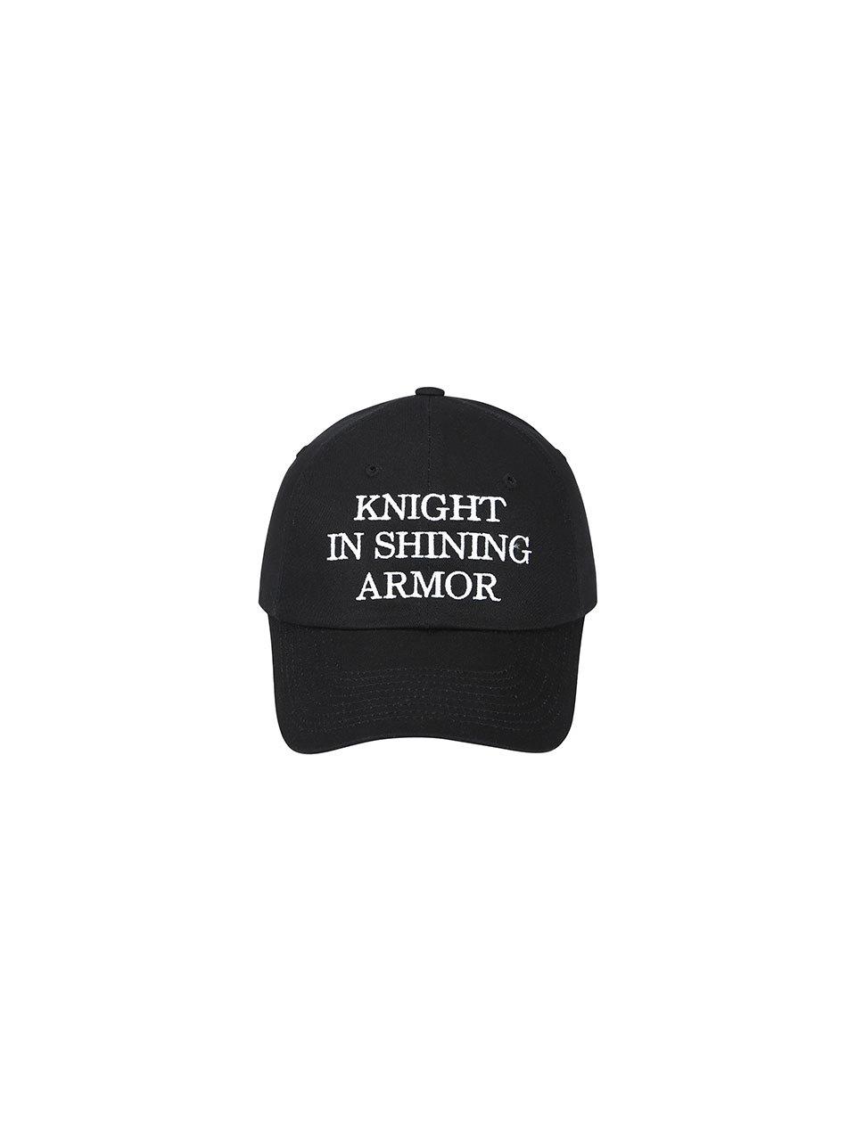 YCH KNIGHT PRINT BASEBALL CAP (BLACK)