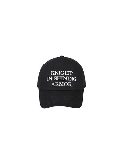 YCH KNIGHT PRINT BASEBALL CAP (BLACK)