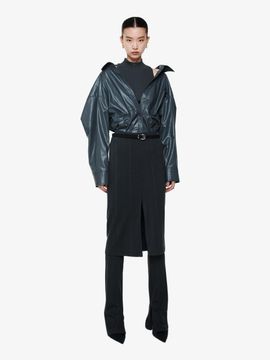 YCH LAYERED TROUSERS GREY (F24PT4091GY)