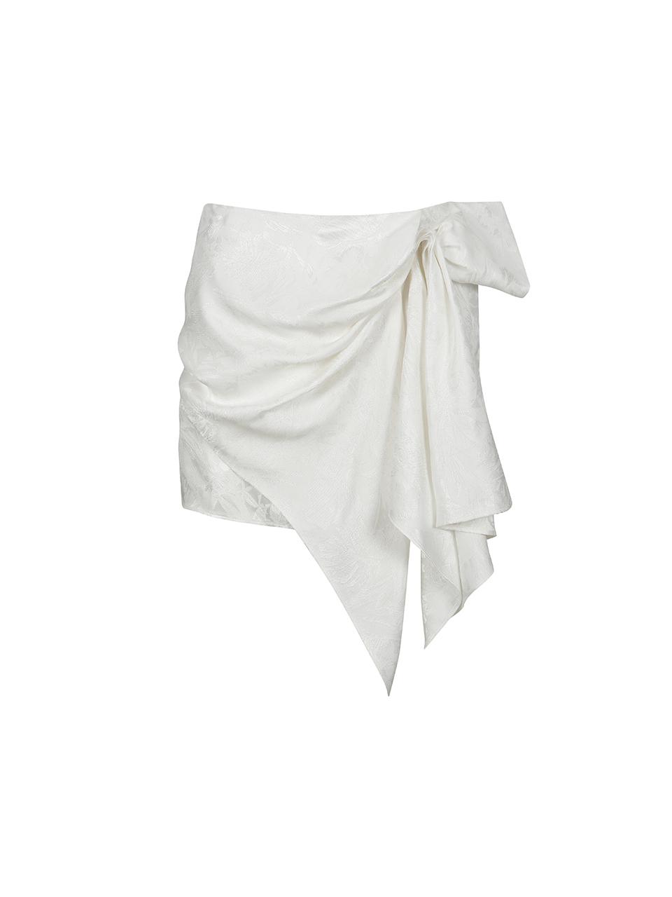 YCH SIDE-DRAPED MINI SKIRT