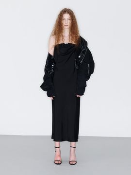 YCH SLEEVELESS LONG DRESS (BLACK)
