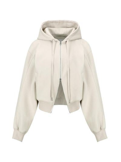 YCH TWO WAY ZIP HOODIE LIGHT GREY (W24OT0131LG)