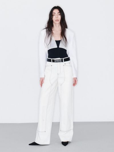 YCH WIDE JEANS (WHITE)