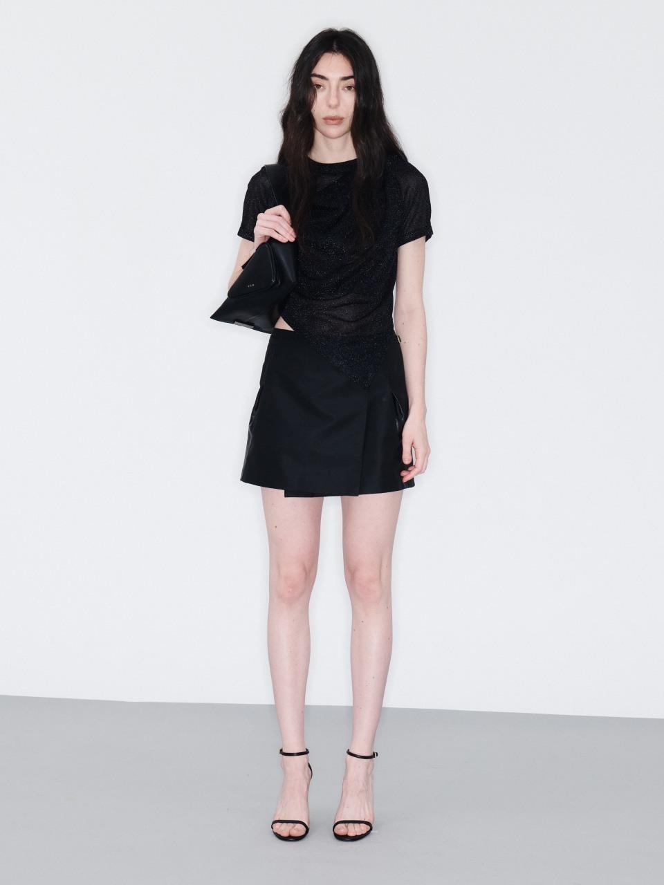 YCH WRAP MINI SKIRT