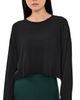Year of Ours Year of Ours Cropped Long Sleeve Tee Black - 1