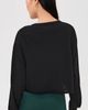 Year of Ours Year of Ours Cropped Long Sleeve Tee Black - 3