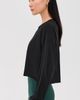 Year of Ours Year of Ours Cropped Long Sleeve Tee Black - 4