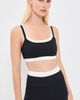 Year of Ours Year of Ours Ribbed Layered Bralette Black/White - 2
