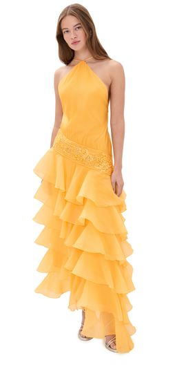 Yellow the Label Yellow the Label Dahlia Organza Dress Golden Rod