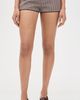 Yellow the Label Yellow the Label Houndstooth Mini Shorts Brown - 2
