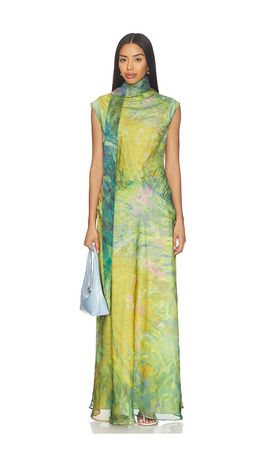 yellow the label green dress Khali Dress