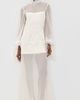 Yellow the Label Yellow the Label Liz Organza Maxi Dress Ivory - 3