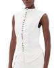 Yellow the Label Yellow the Label Quinn Linen Top Off White - 1