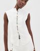 Yellow the Label Yellow the Label Quinn Linen Top Off White - 2