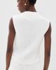 Yellow the Label Yellow the Label Quinn Linen Top Off White - 3