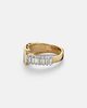 Yeprem Yeprem 18kt yellow and white gold ring with diamonds - 1