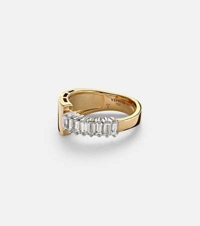Yeprem Yeprem 18kt yellow and white gold ring with diamonds