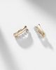 Yeprem Yeprem Golden Strada 18kt gold and 18kt white gold clip-on earrings with diamonds - 5