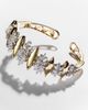 Yeprem Yeprem Golden Strada 18kt gold and white gold bangle with diamonds - 4
