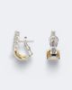 Yeprem Yeprem Golden Strada 18kt gold huggie earrings with diamonds - 4