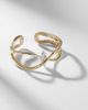 Yeprem Yeprem Golden Strada 18kt yellow and white gold cuff bracelet with diamonds - 5