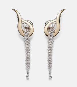 Yeprem Yeprem Golden Strada 18kt yellow and white gold drop earrings with diamonds
