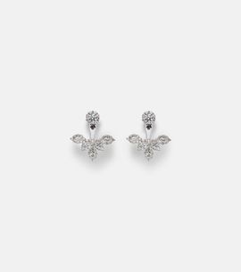 Yeprem Yeprem Moonflower 18kt white gold earrings with diamonds