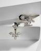 Yeprem Yeprem Moonflower 18kt white gold earrings with diamonds - 5
