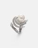 Yeprem Yeprem Pearlescent 18kt white gold ring with diamonds and pearl - 4