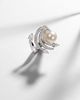 Yeprem Yeprem Pearlescent 18kt white gold ring with diamonds and pearl - 5