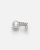 Yeprem Yeprem Pearlescent 18kt white gold single ear cuff with diamonds and freshwater pearl - 1