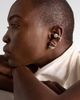 Yeprem Yeprem Pearlescent 18kt white gold single ear cuff with diamonds and freshwater pearl - 3